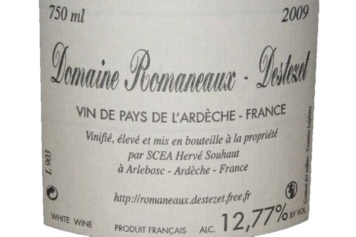 Vin de Pays de l Ardèche, Domaine Romaneaux-Destezet, H. Souhaut - Thaï