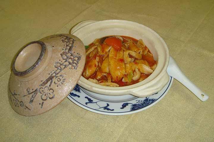 303. Poulet au Curry Rouge et Lait de Coco - Chanaan