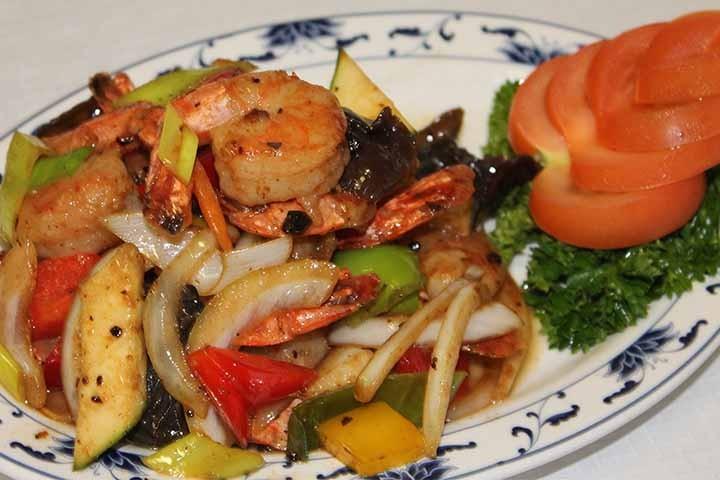 712. Crevettes Sautées aux Haricots Noir - Chanaan