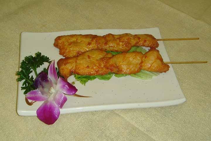 214. Chicken satay skewer - Chanaan