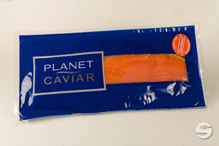 Pre-sliced smoked salmon from Scotland - Planet Caviar