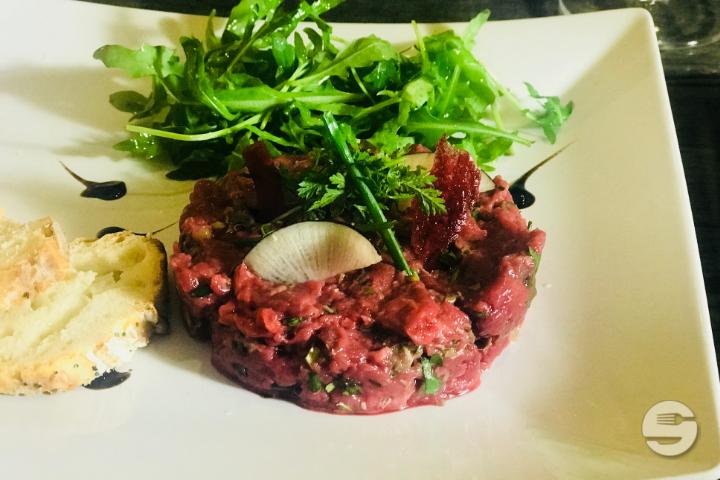 Beef Tartar with Hazelnut Oil - Le "M"
