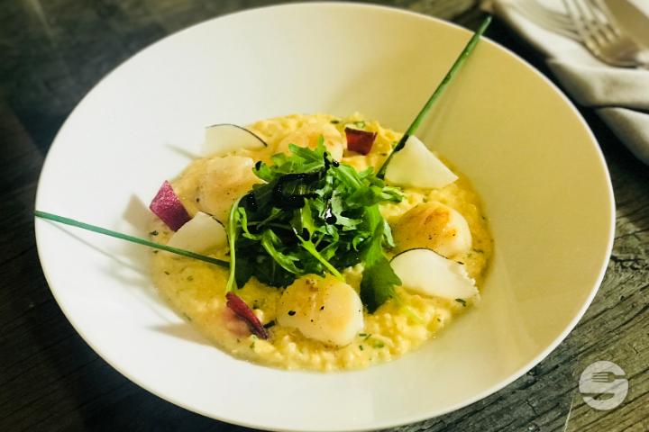 Fresh Scallop Risotto - Le "M"