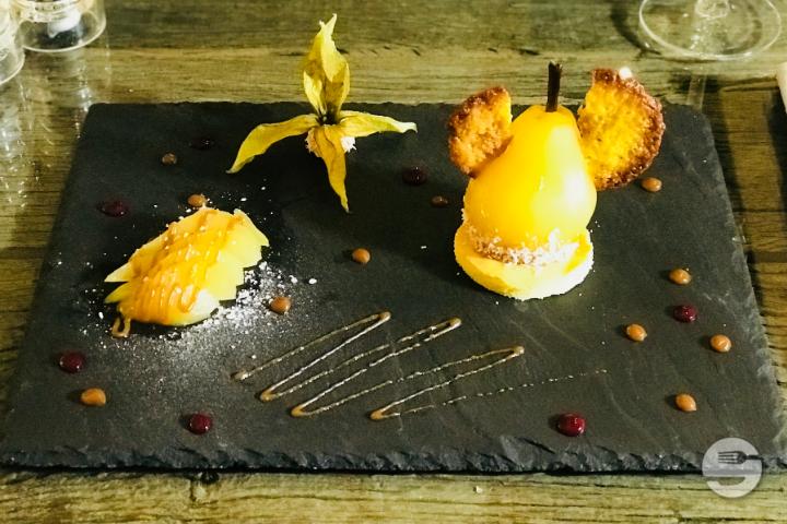 Poached Pear with Seasoned Citrus - Le "M"