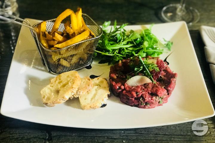 Beef Tartar with Hazelnut Oil - Le "M"