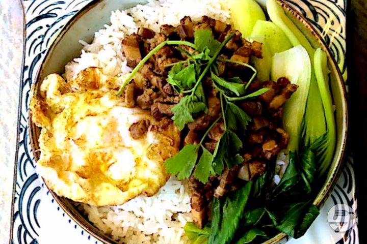 S3. Rice with Pork Slices - Nihao Marterey