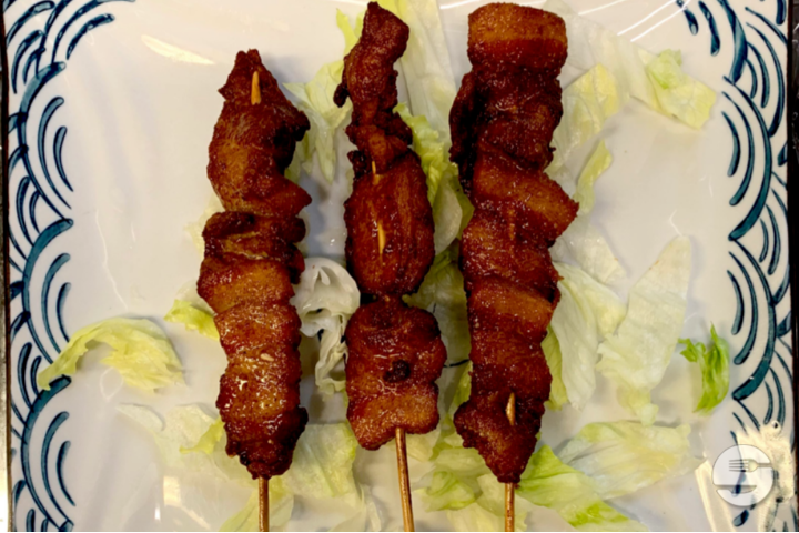 28. Pork Skewers - Nihao Marterey