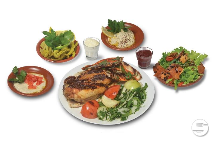 Assiette Demi Poulet Grillé - Al Baraka