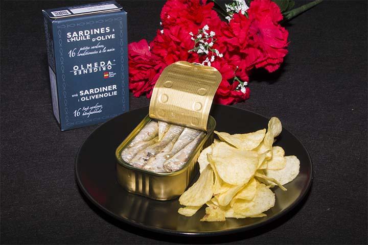 Sardine from Galice with olive oil + fries - Le Tupper