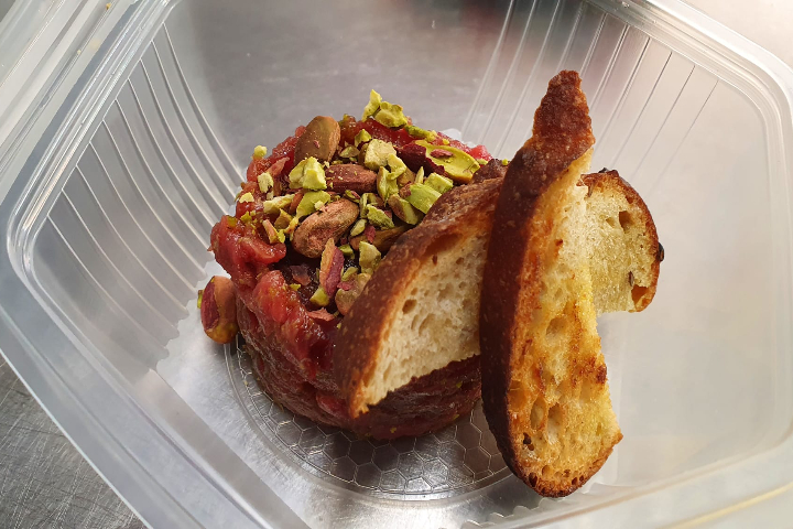 Tartare de boeuf aux pistaches - Pasta e Sfizi