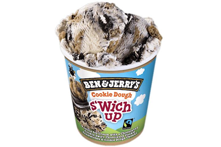 Ben & Jerry's Cookie Dough S'Wich Up Ice Cream 500ml - American Dream Diner Hamburger