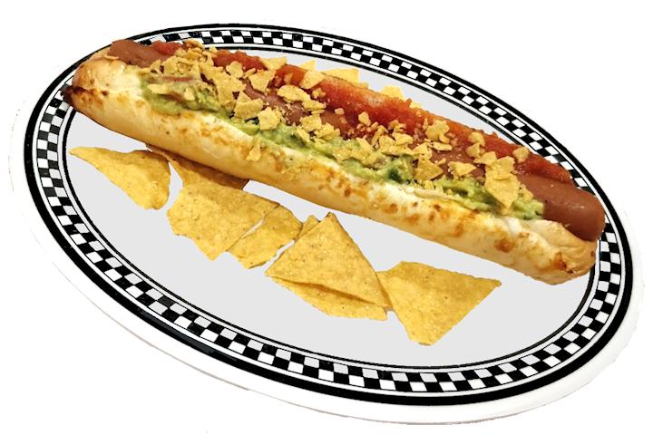 Vegan Nacho Hot Dog - American Dream Diner