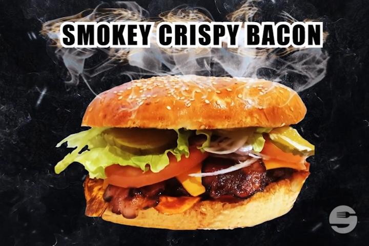 Smokey Crispy Bacon Burger - American Dream Diner