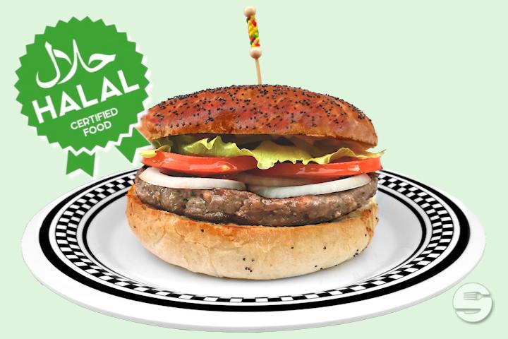 Halal American Dream Hot dog - American Dream Diner Hamburger