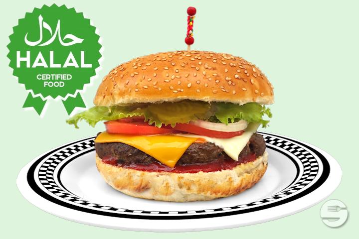 Halal Classic Cheese burger - American Dream Diner Hamburger