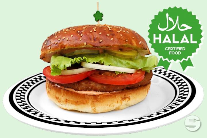 Halal Chicken Burger - American Dream Diner Hamburger