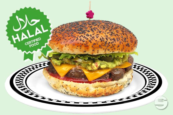 Halal Mexican Burger - American Dream Diner Hamburger