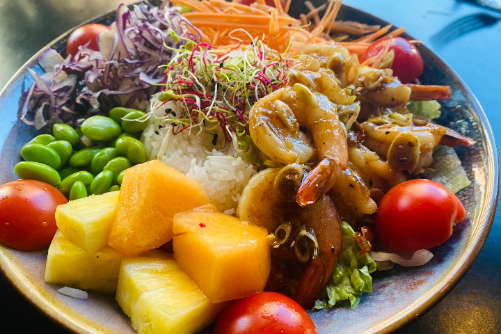 Poke Bowl crevettes citronelle - Le Duo Thai & Sushi