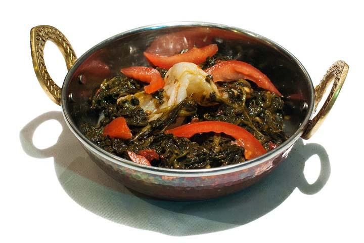 Jheenga Saag - Chandigarh Tandoori