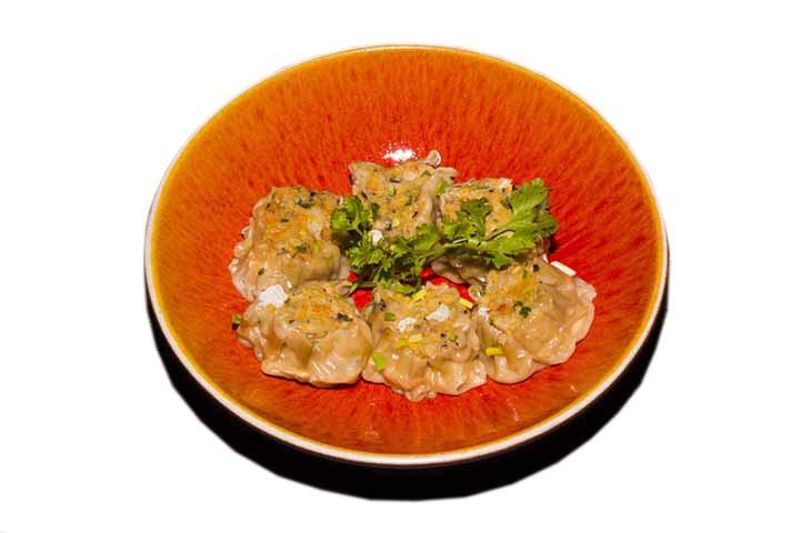 Steamed shitake shrimp and chicken dumpling - Jeab *