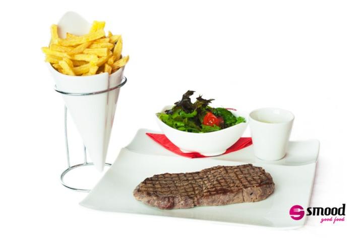 Grilled beef rib-steak, Primo butter with garlic - La Table du 9