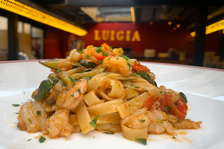 Fettuccine Gamberi e Zucchine - Luigia - Rive Gauche