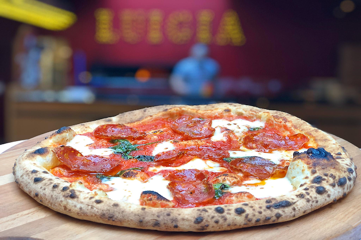 Margherita With Spicy Salami - Luigia - Rive Gauche