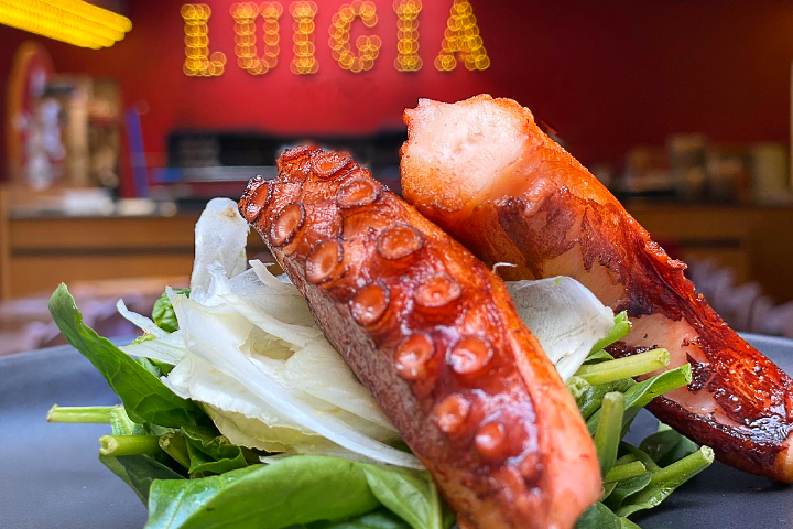 Polpo Alla Griglia Con spinaci e finocchi - Luigia - Rive Gauche