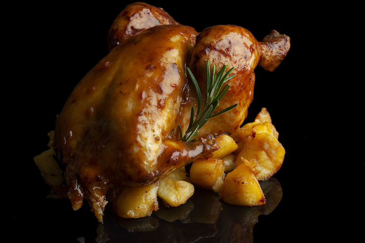 Galletto in forno a legna con patate arrosto - Luigia - Rive Gauche