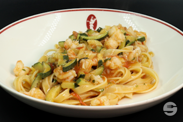 Fettuccine Gamberi e Zucchine - Luigia - Rive Droite