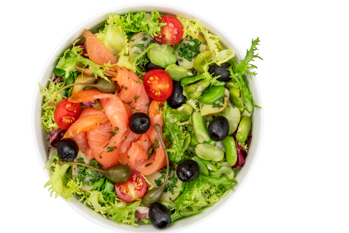Salad with Salmon & Potatoes - Pouly - Mail