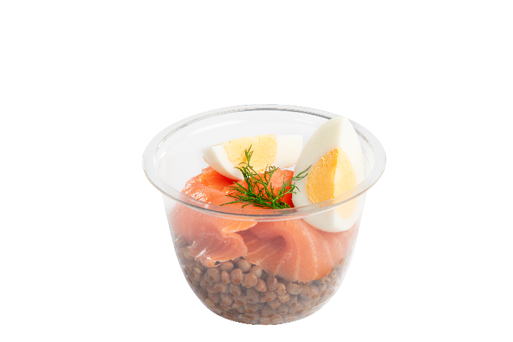 Little Salad with Lentils and Salmon - Pouly - Mail