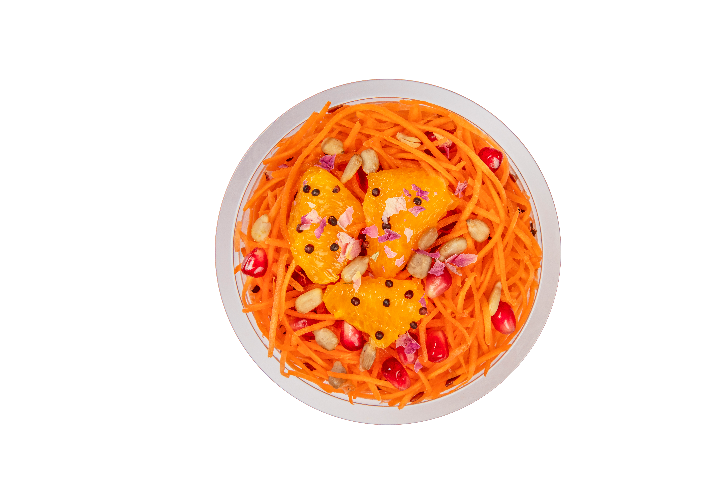 Carrots and Pomegranate Small Salad - Pouly - Mail