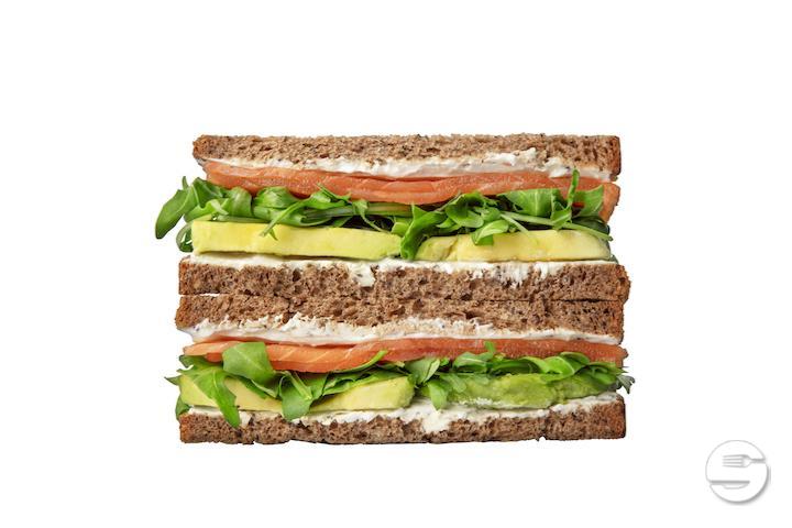 Sliced Bread with Salmon and Avocado - Pouly - Mail