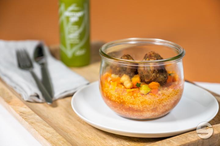 Couscous de légumes et falafel - Pouly - Mail