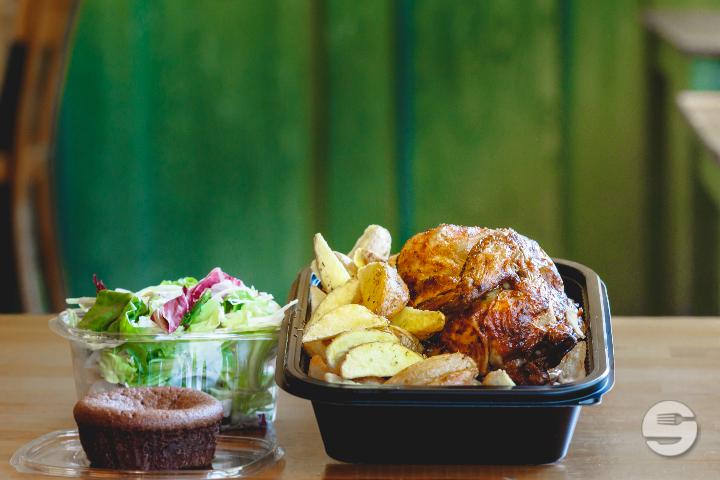 Formule 1/2 poulet + dessert - Chez ma Cousine (Petit-Saconnex)