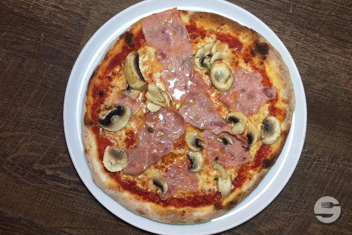 Pizza Prosciutto e Funghi - Pizzeria Rapido