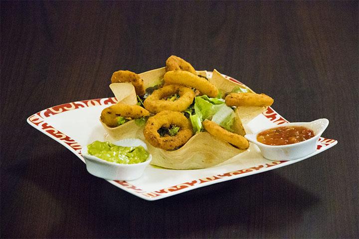 Onions fritters tapas (8pcs) - Taco's Bar