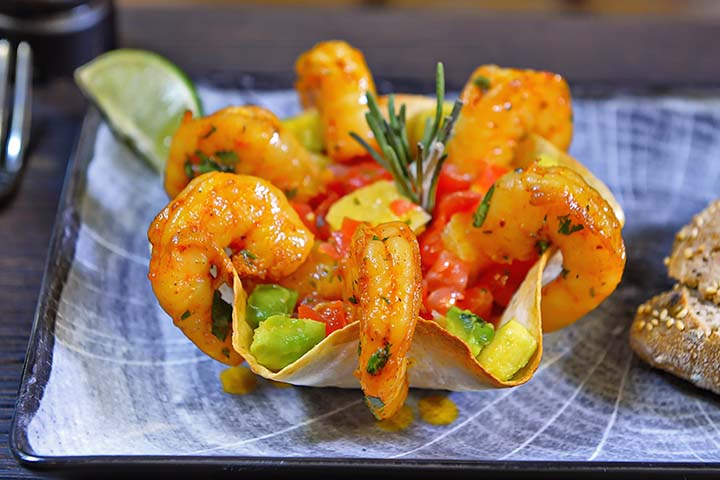Crevettes Flambées - Taco's Bar