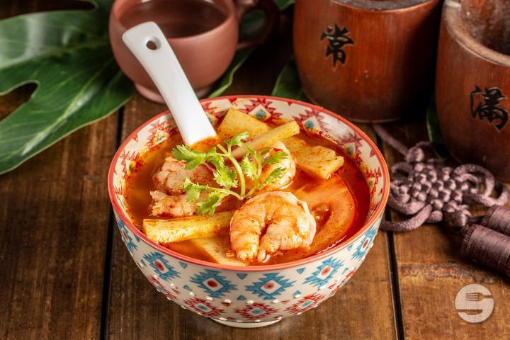 16. Soupe Tom Kar Kong Crevettes Piquantes - Hungky