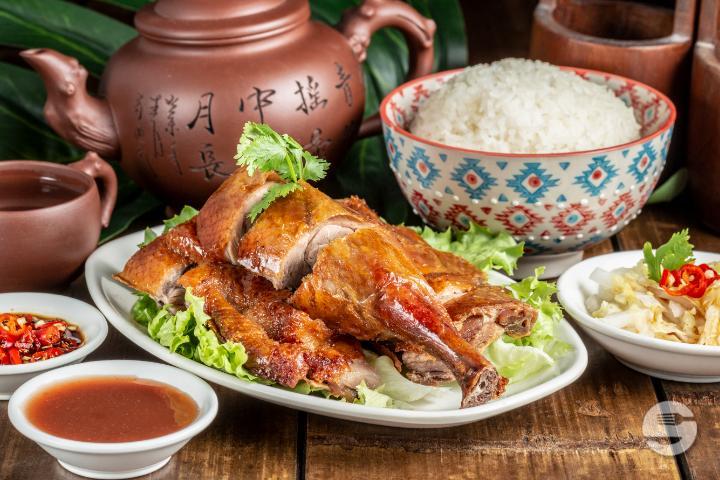 9101. Riz Nature Garni de Canard Rôti - Hungky