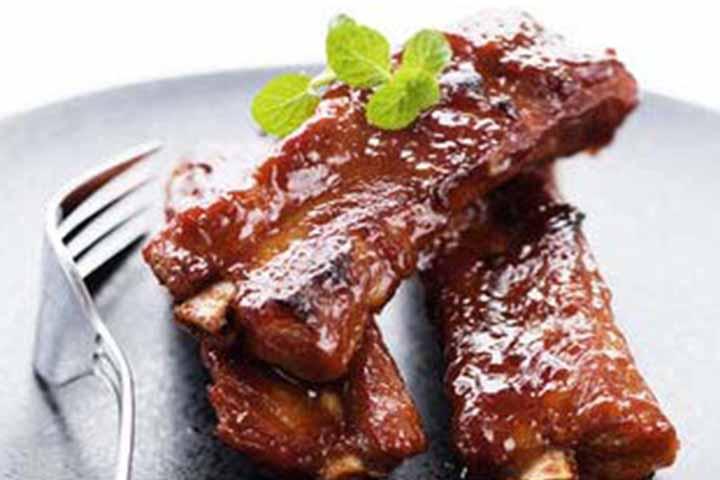 Y104. Honey barbequed pork, served with rice - Hungky