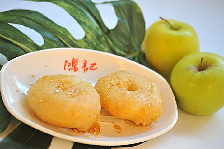 F. Fried apple in batter - Hungky