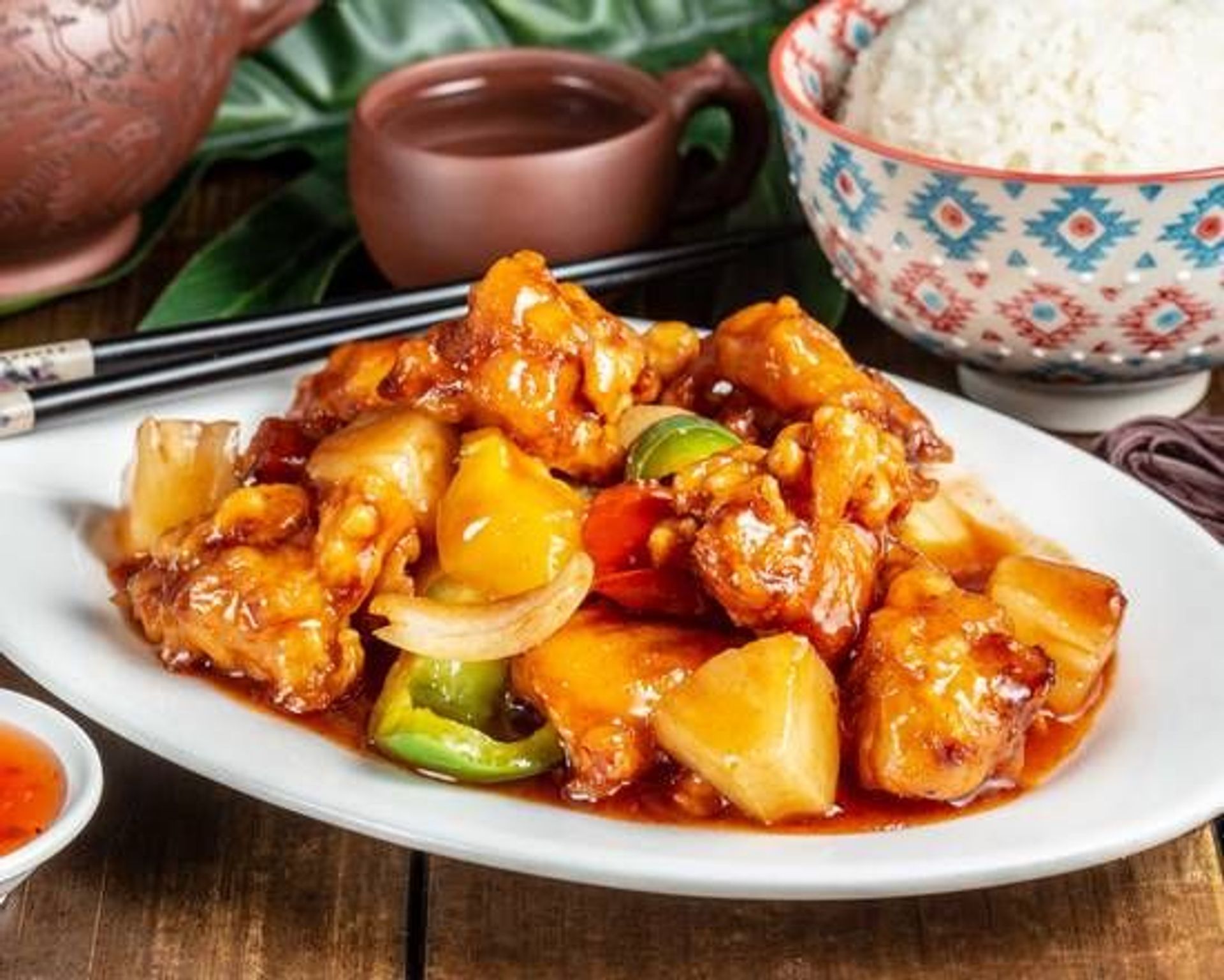 44. Riz poulet à l’aigre-doux - Hungky
