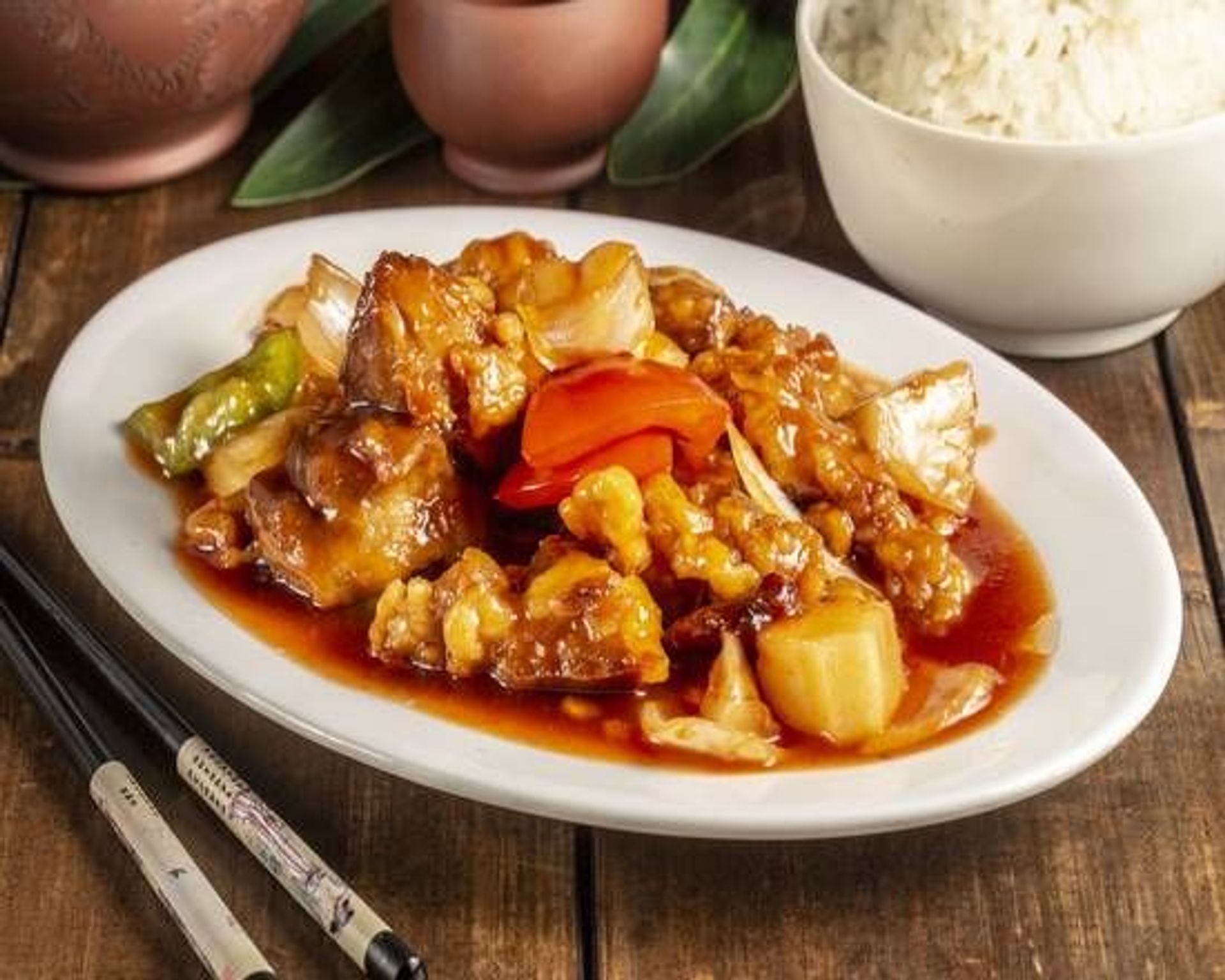 64. Riz porc à la sauce l’aigre-doux - Hungky