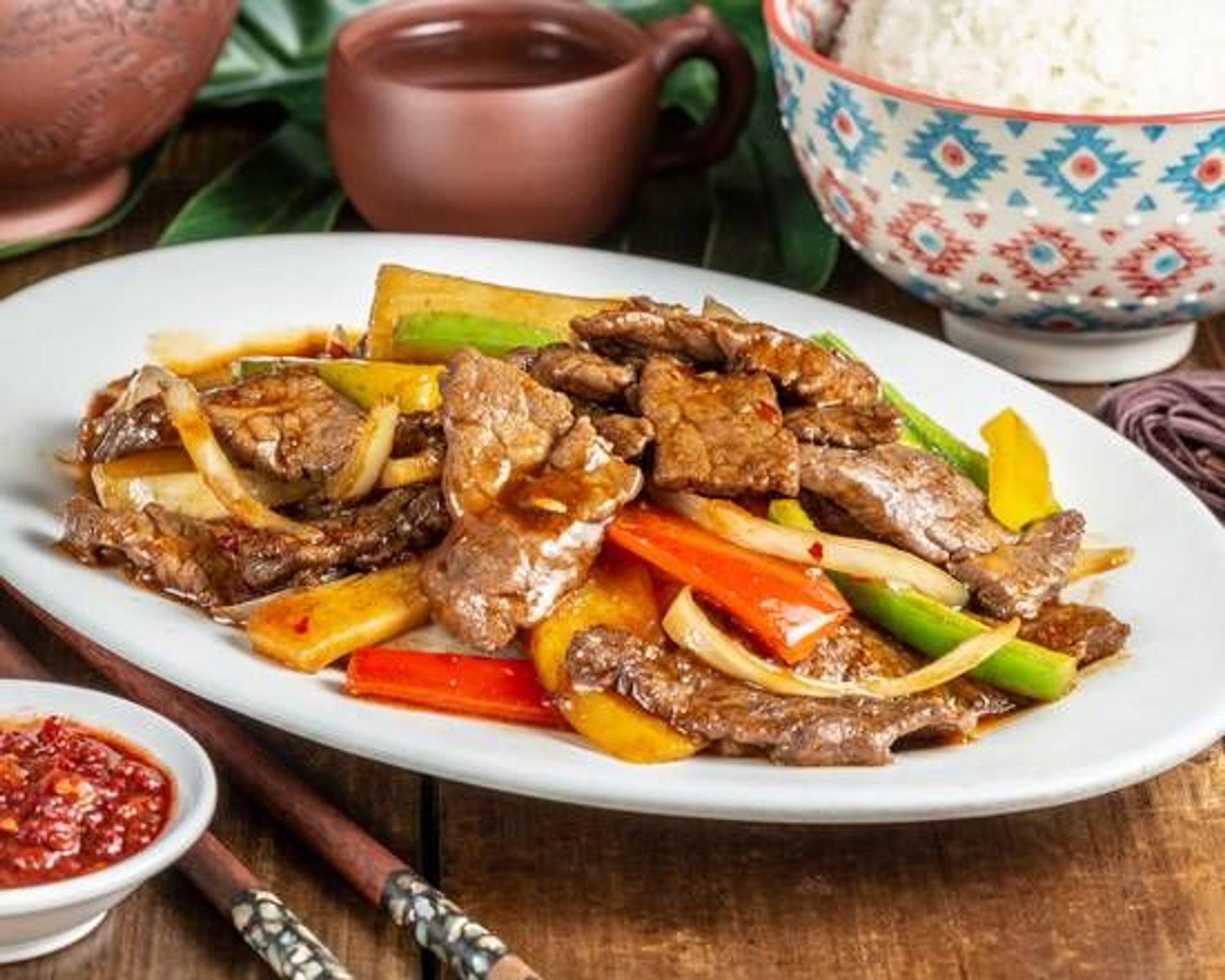 71. Riz bœuf à la sauce satay - Hungky