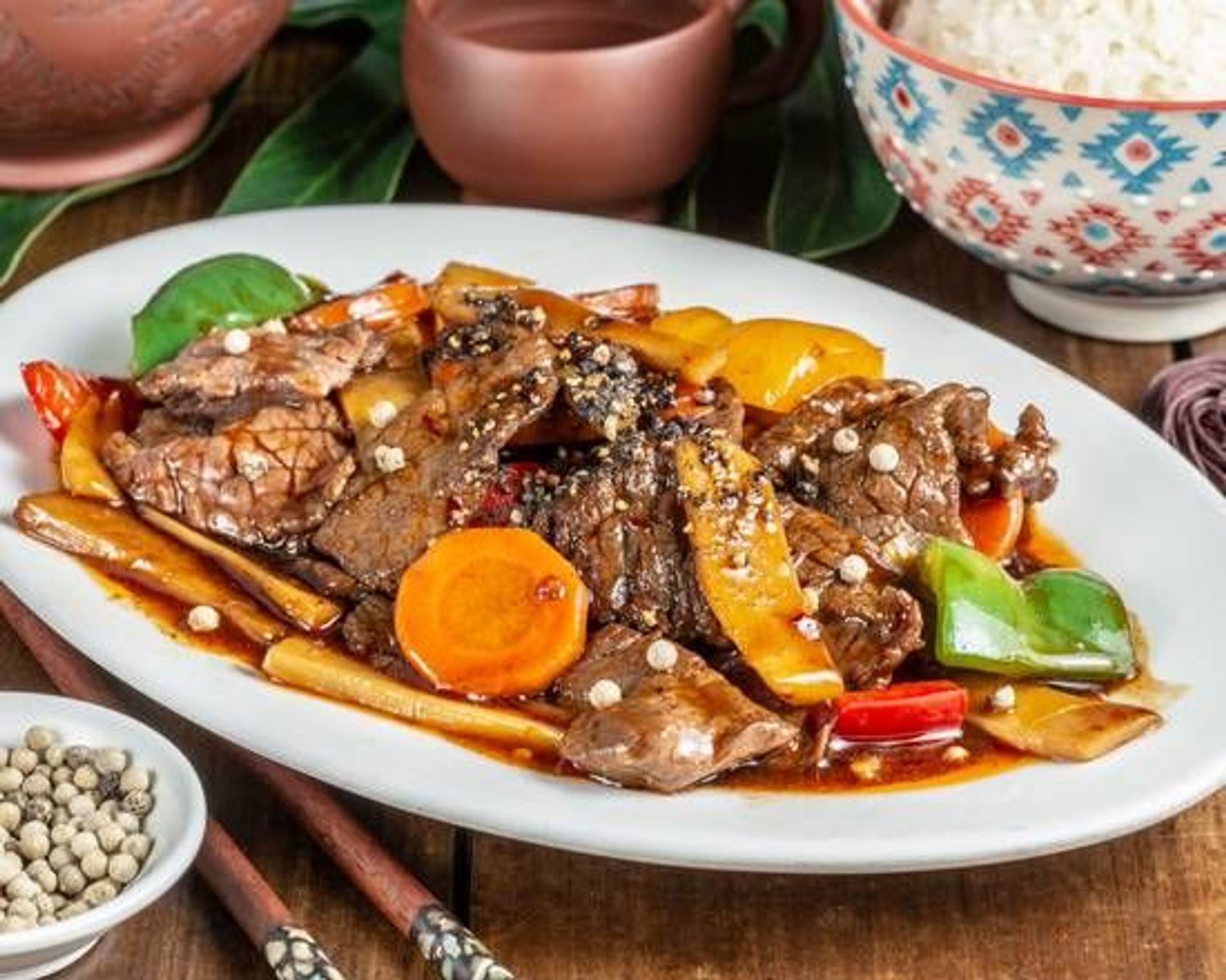 73. Riz bœuf au poivre - Hungky
