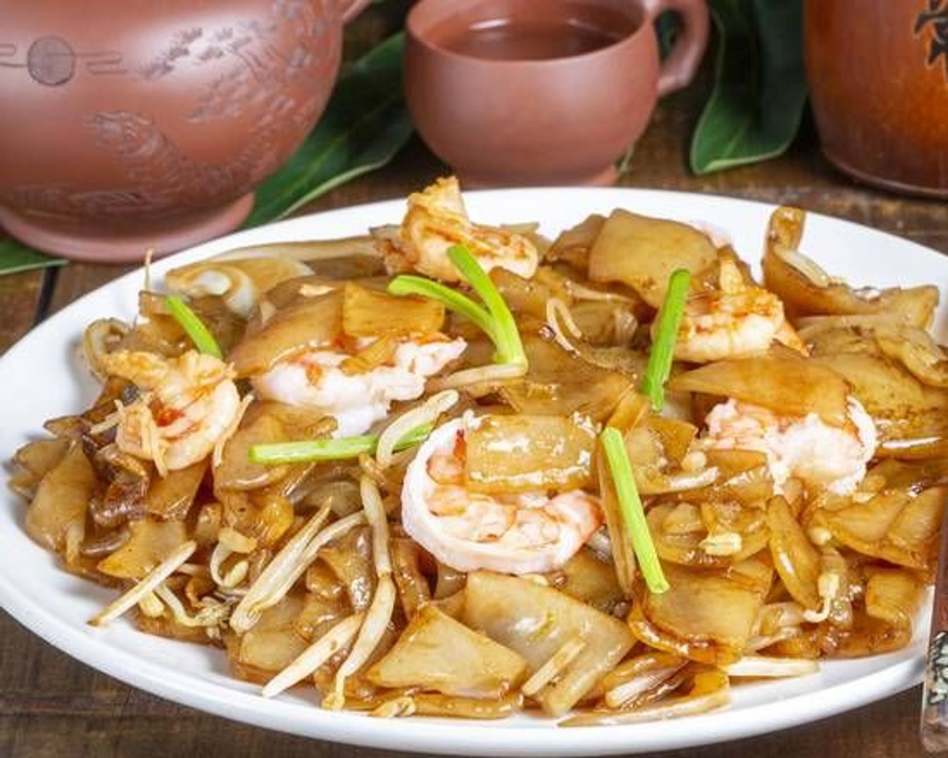 515. Pâtes de riz sautées aux crevettes façon chinois - Hungky