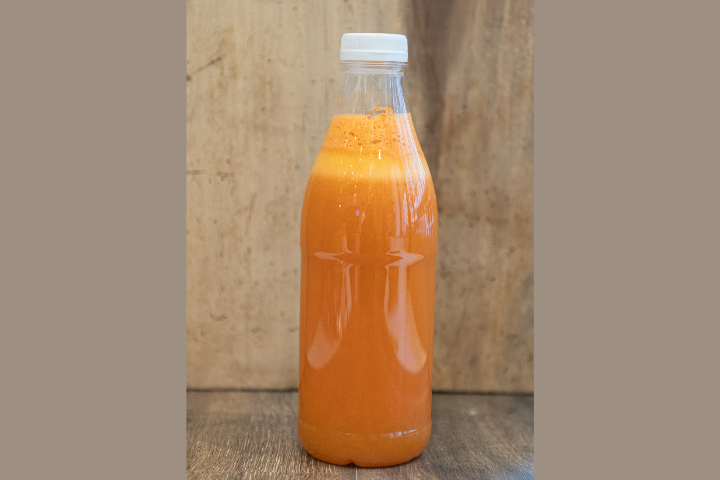 Orange, pomme et carotte - La Maison du Sandwich (Carouge)