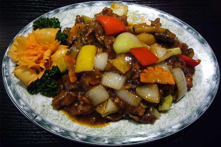 72. Sauteed Sichuan beef - Au Délicieux